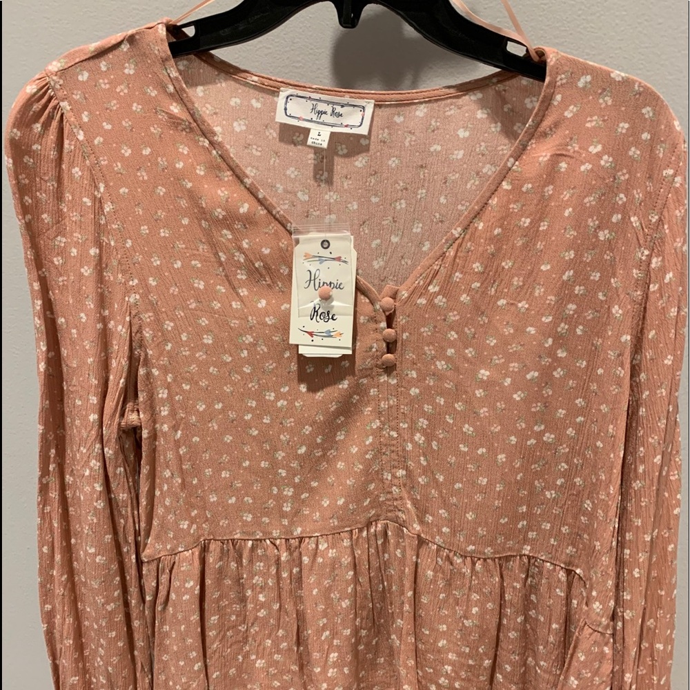 Hippie rose printed lace